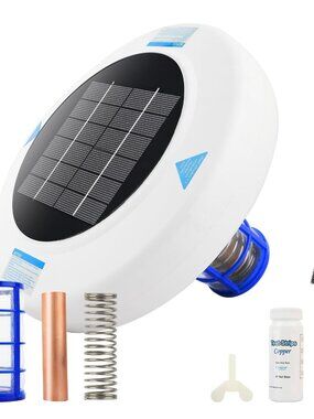 Floating Solar Pool Ionizer Sun-Powered Pool Water Clarifier for Pools Up to 45,